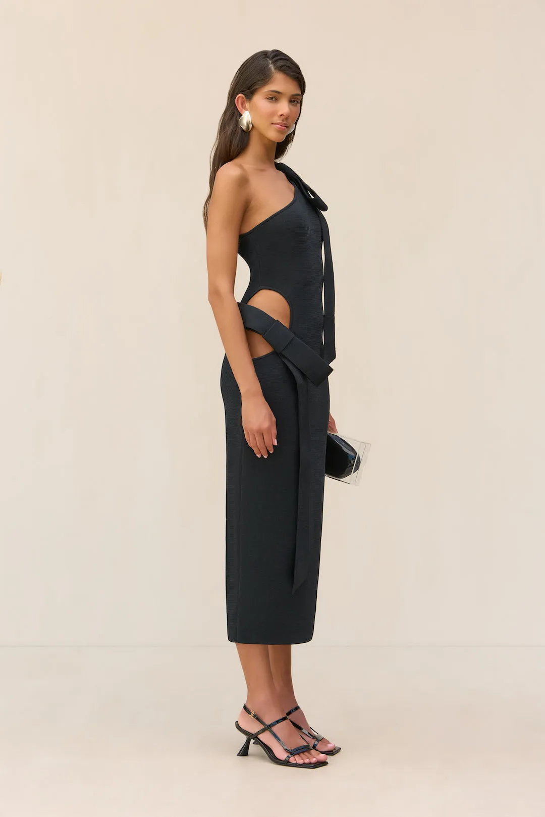 BLENDA KNIT DRESS - BLACK