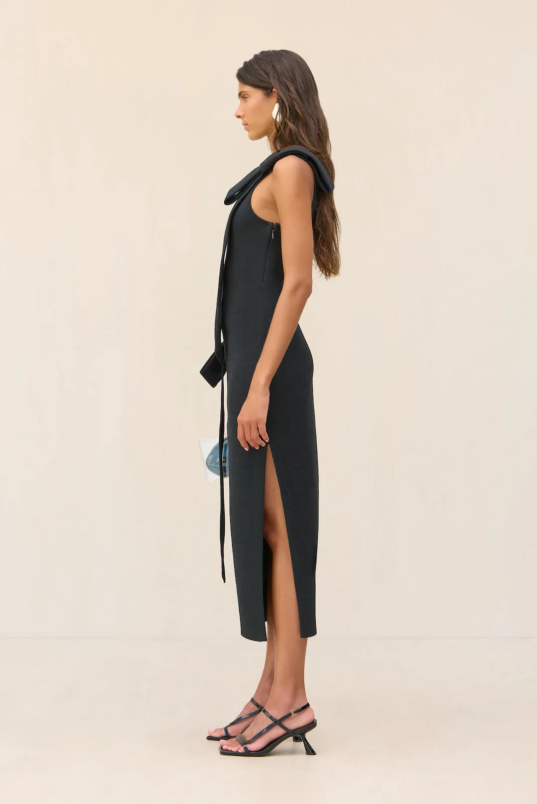 BLENDA KNIT DRESS - BLACK