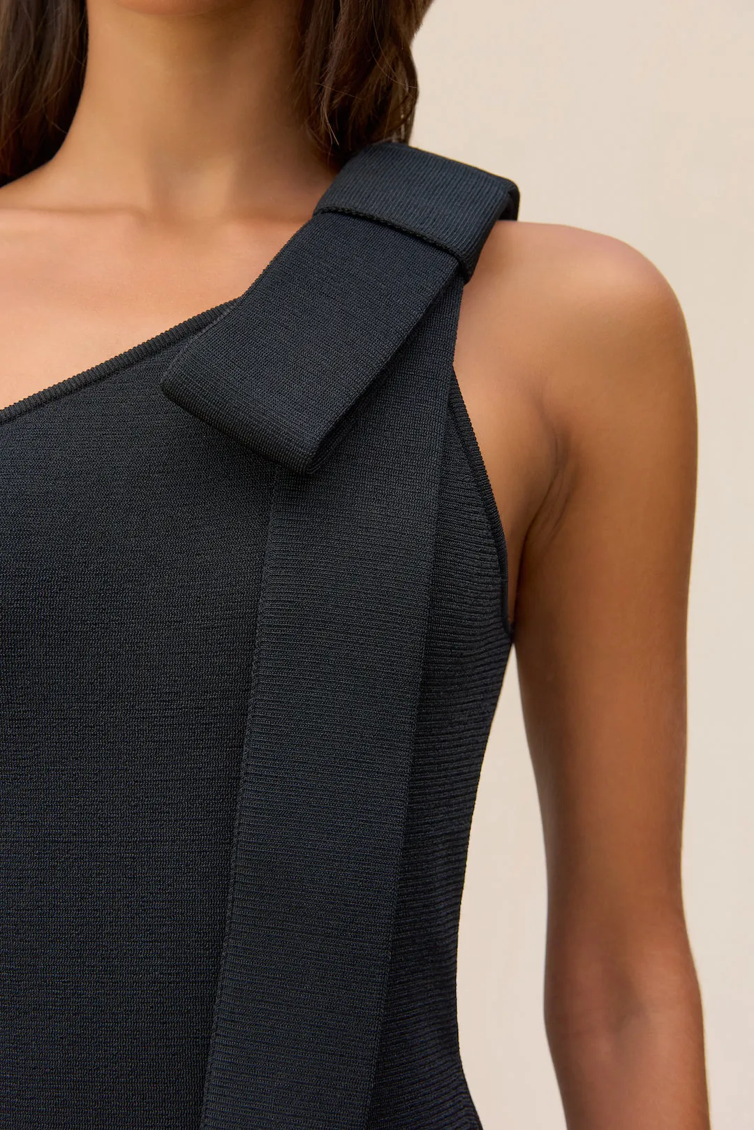 BLENDA KNIT DRESS - BLACK