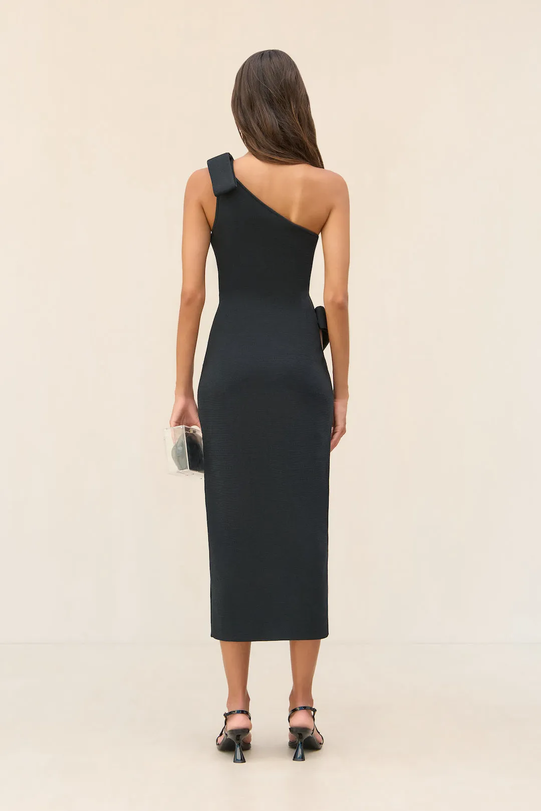 BLENDA KNIT DRESS - BLACK
