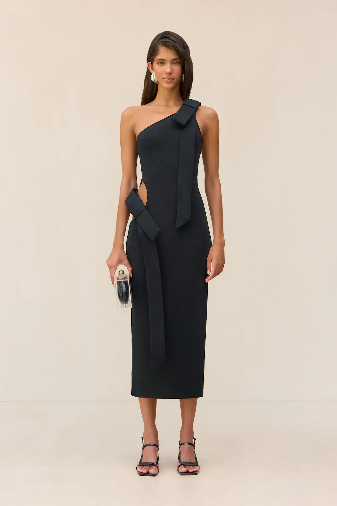 BLENDA KNIT DRESS - BLACK