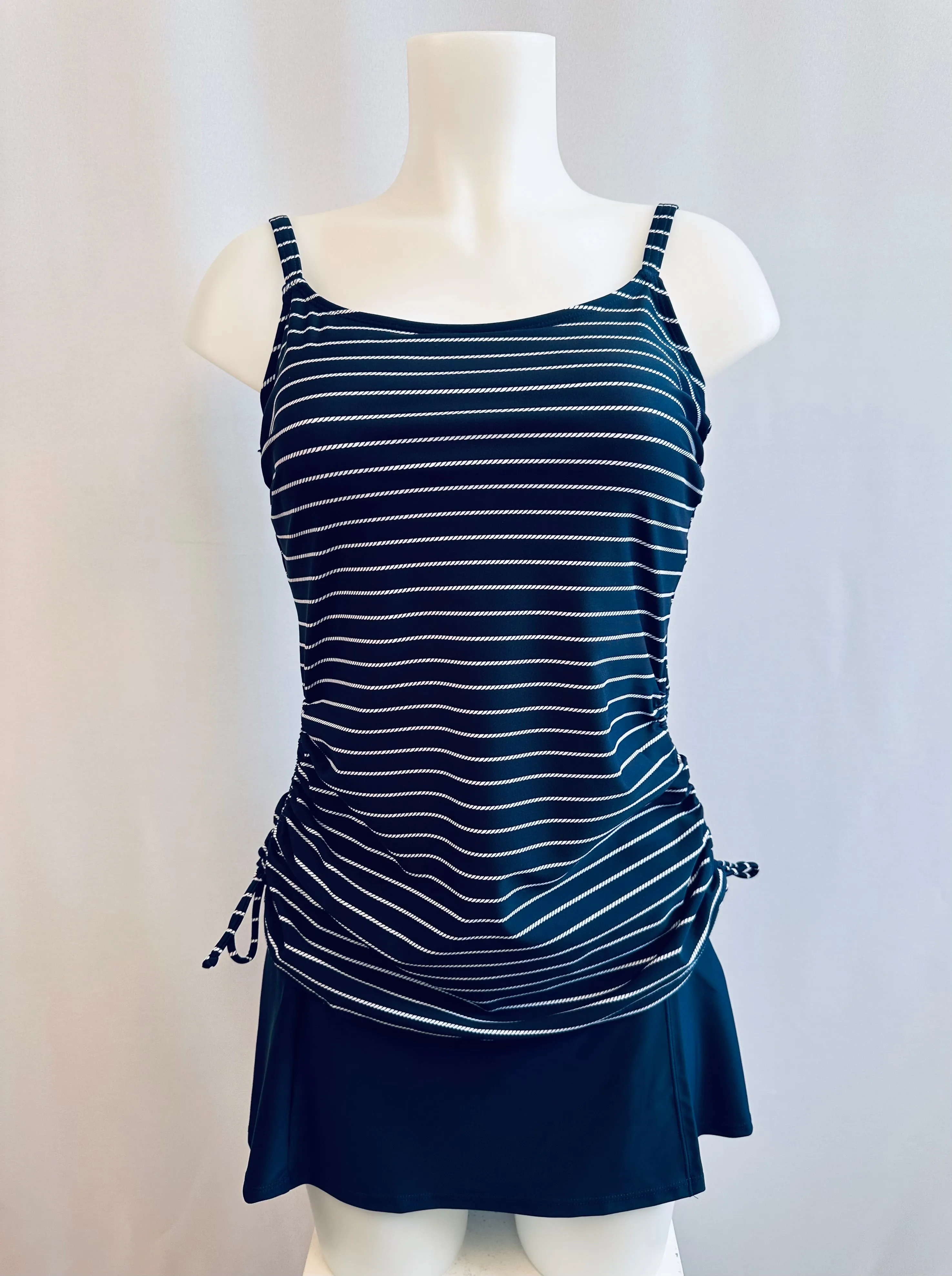 BS Navy Corded Nautical Tankini