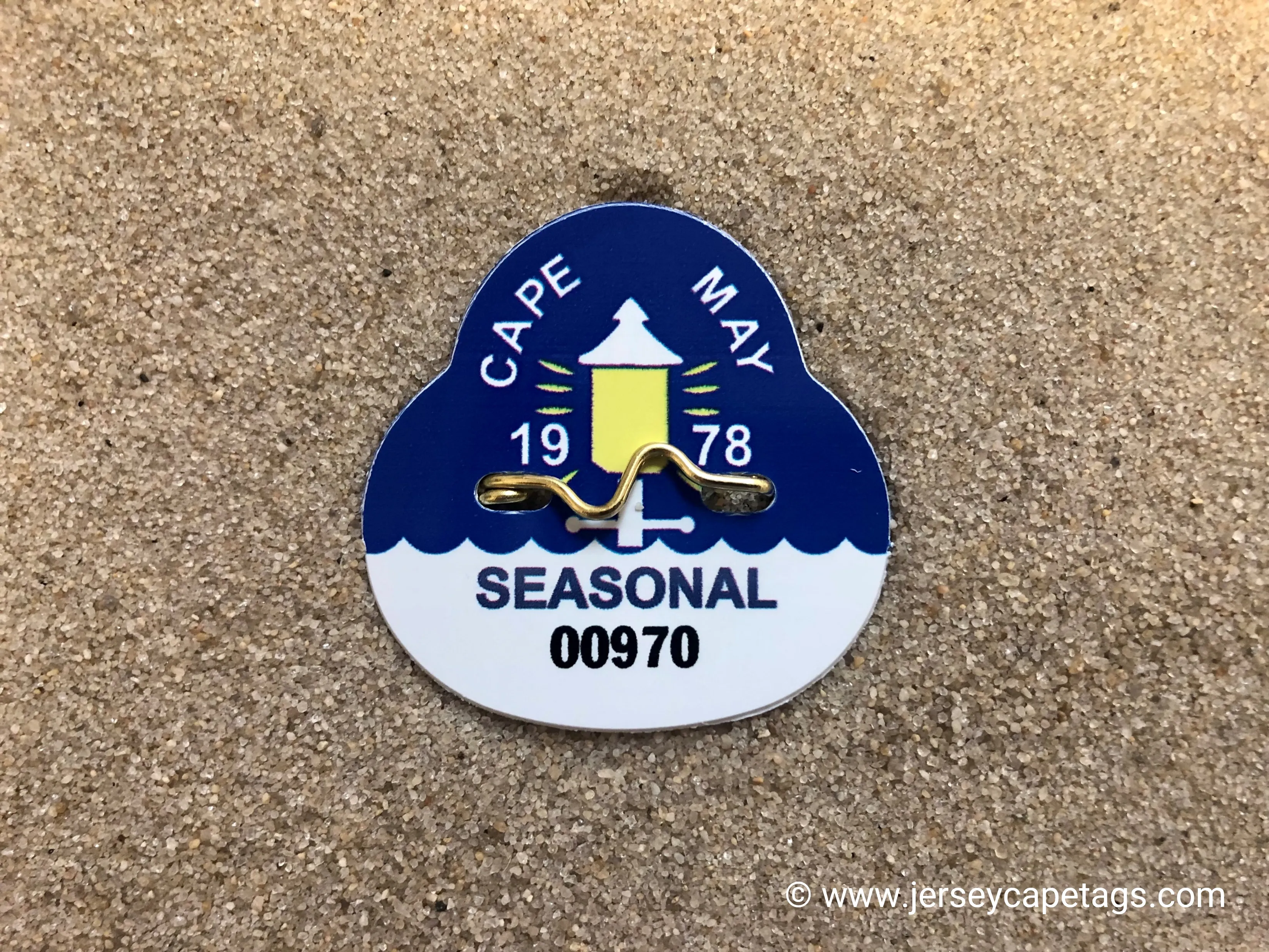 Cape May 1978 Seasonal Beach Tag