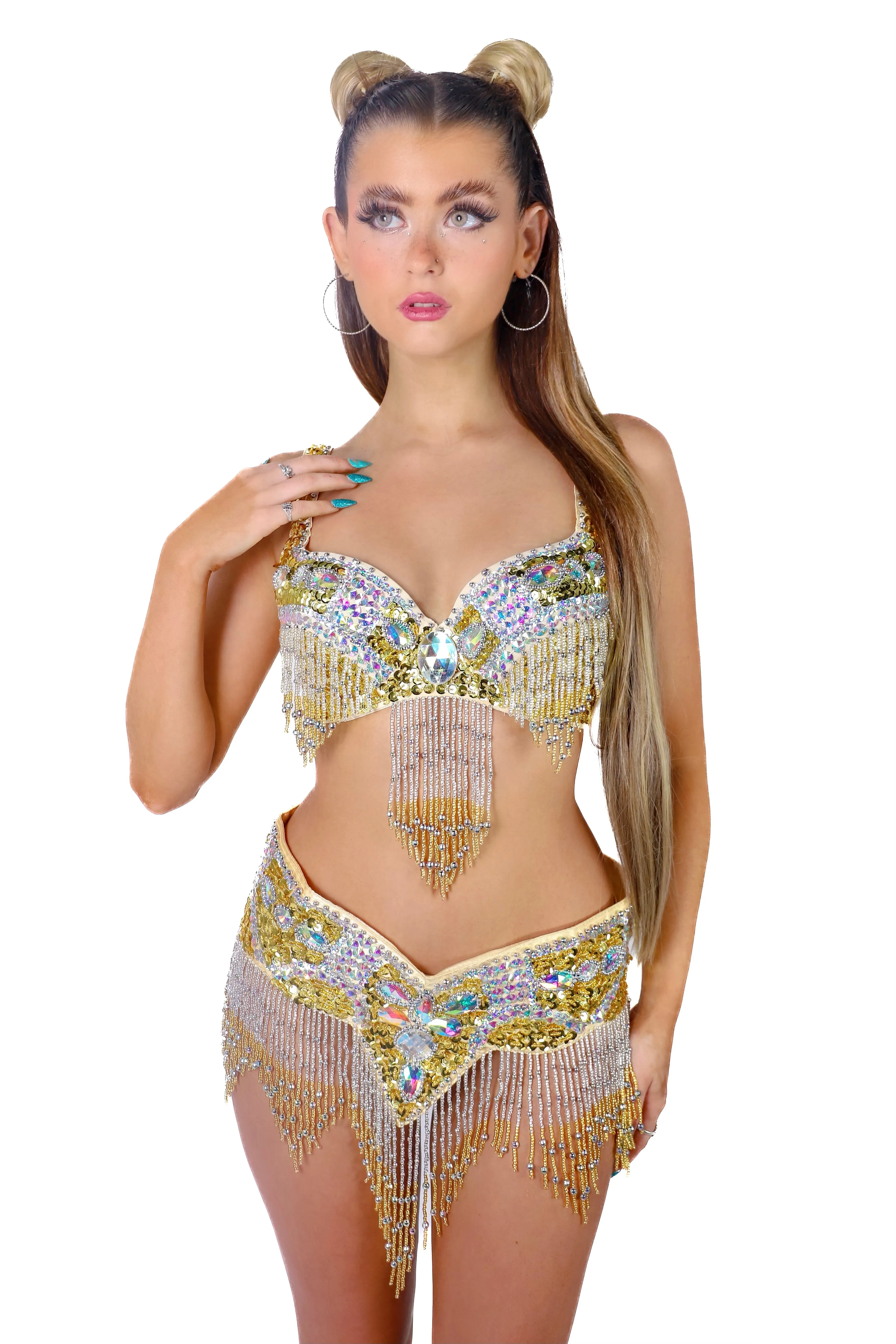 Gold Meadow Carnival Bra Top