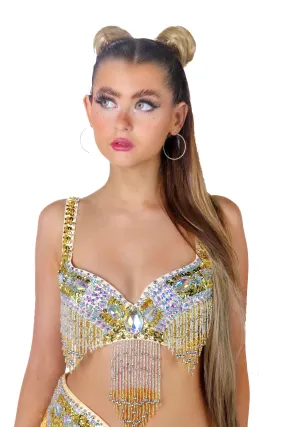 Gold Meadow Carnival Bra Top