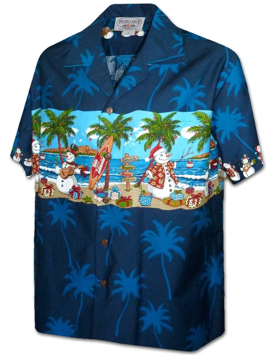 Island Snowman Hawaiian Santa