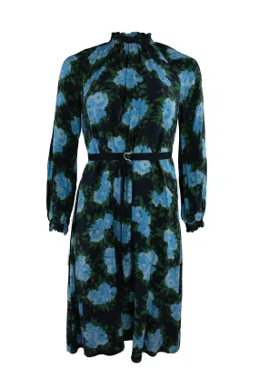 KATE SYLVESTER - Blue Flower Midi Dress