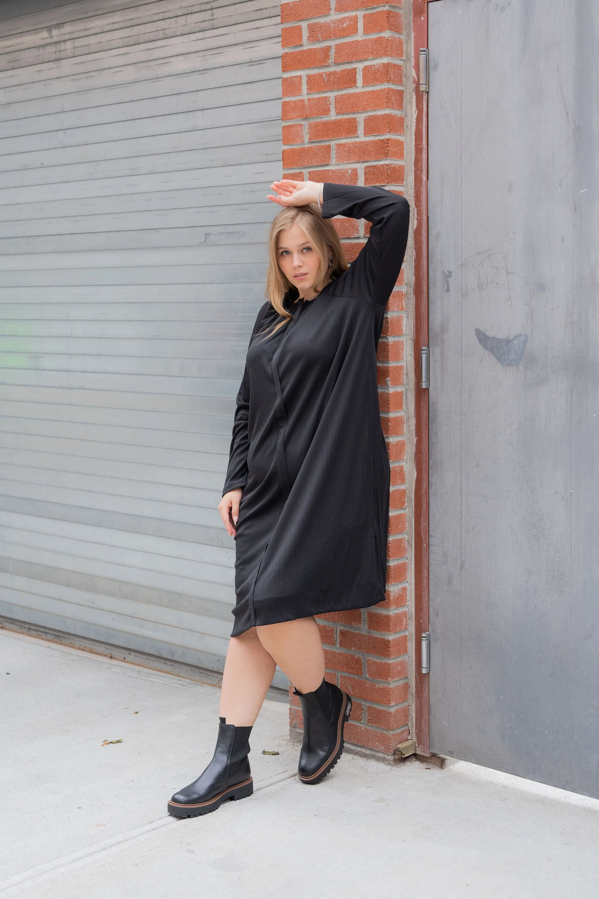 Knit  hidden zipper dress