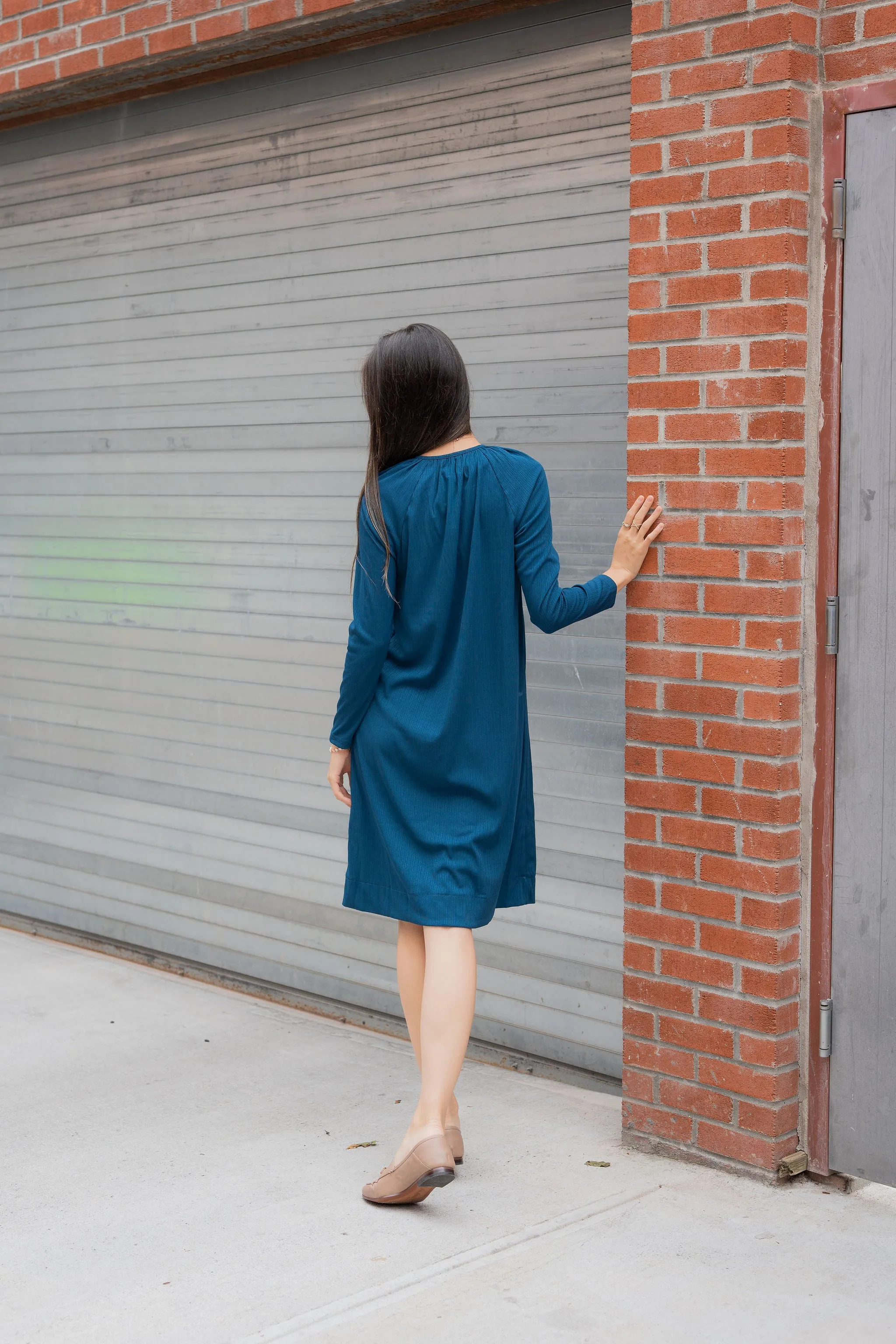 Knit  hidden zipper dress