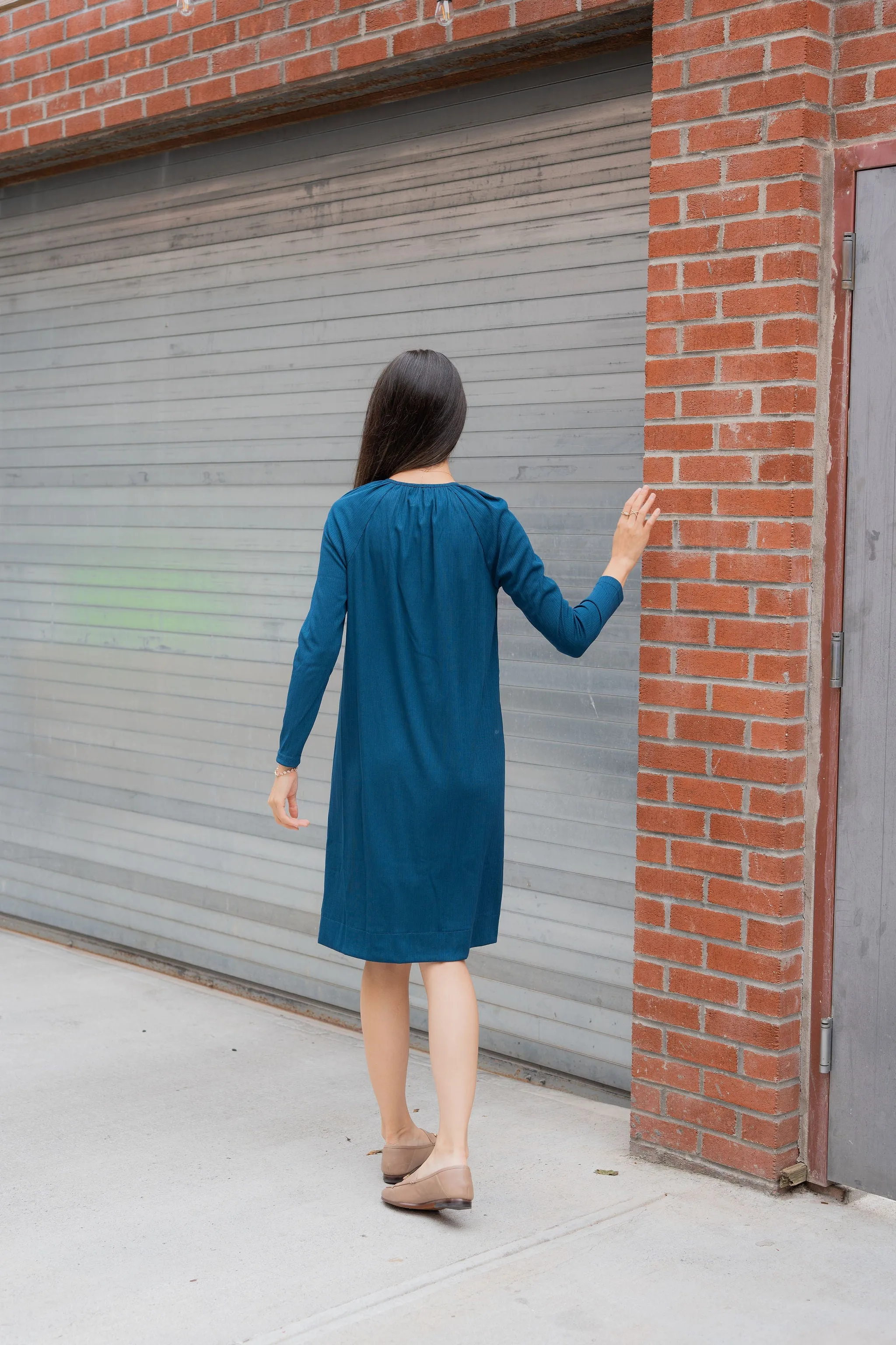 Knit  hidden zipper dress