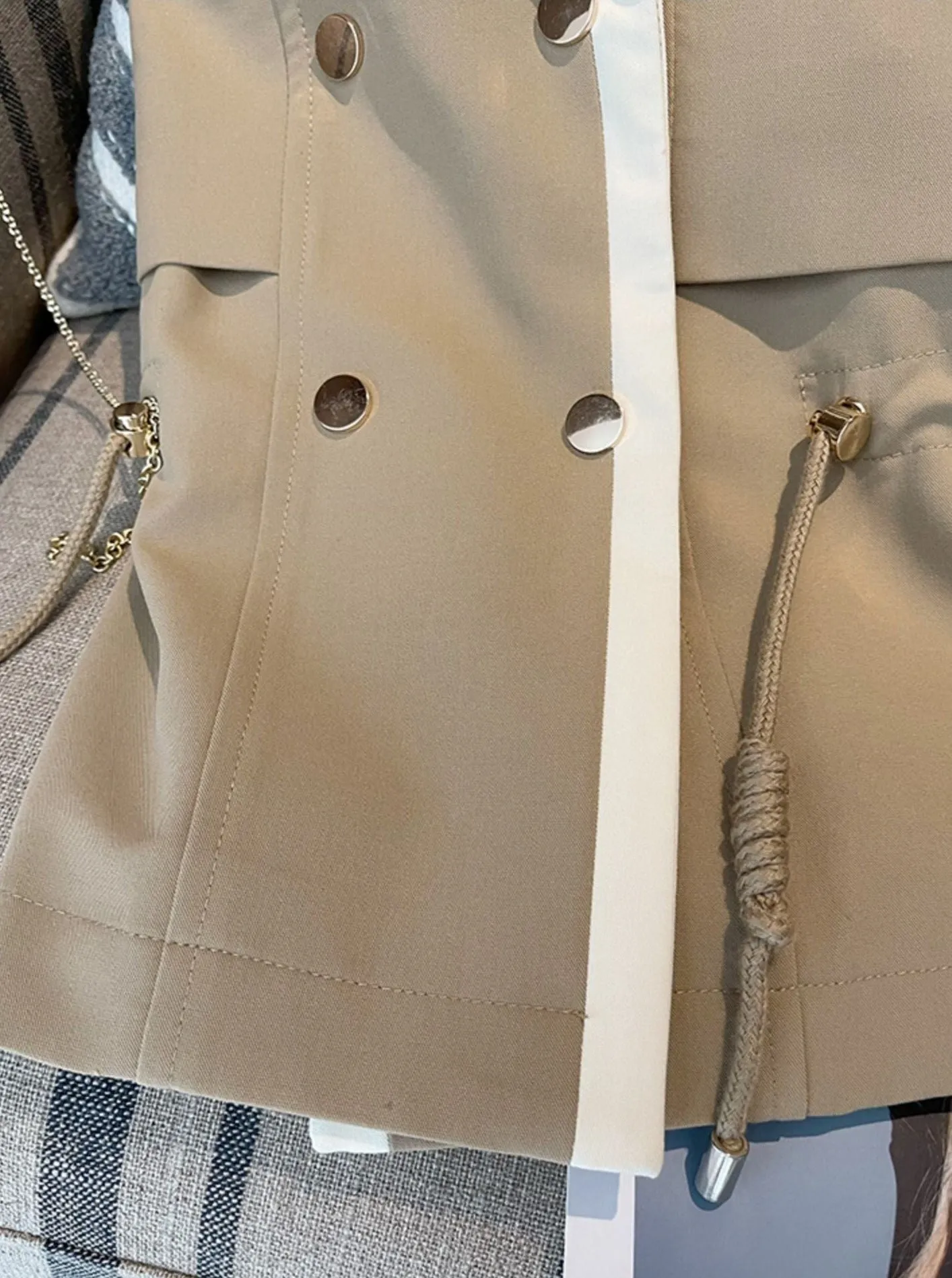 Korean Style Double-breasted Trench Coat