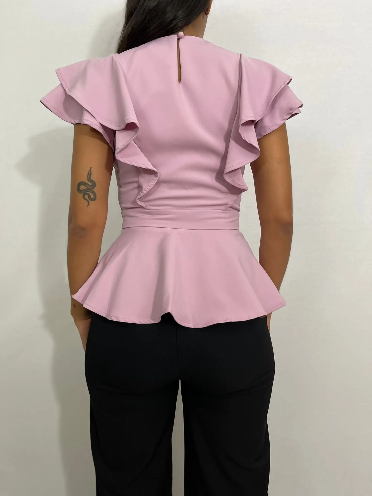 Lavender Peplum Top