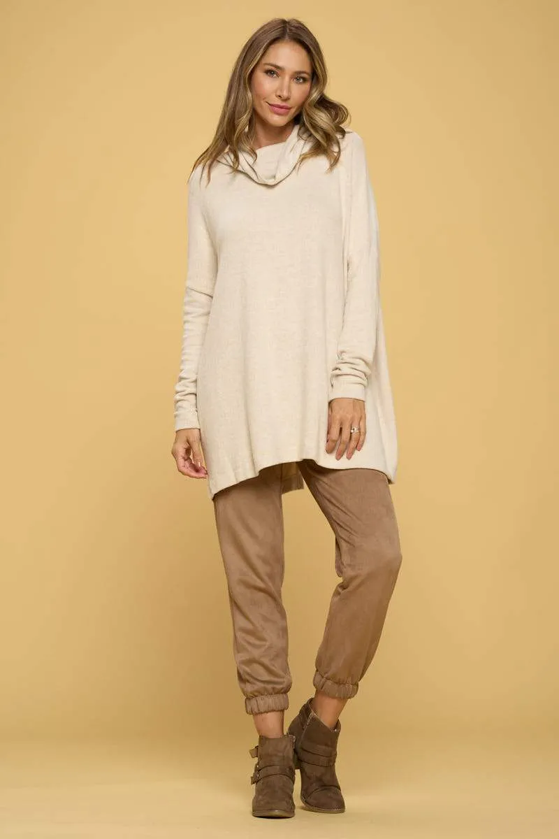 Long Sleeve Open Back Pullover Top