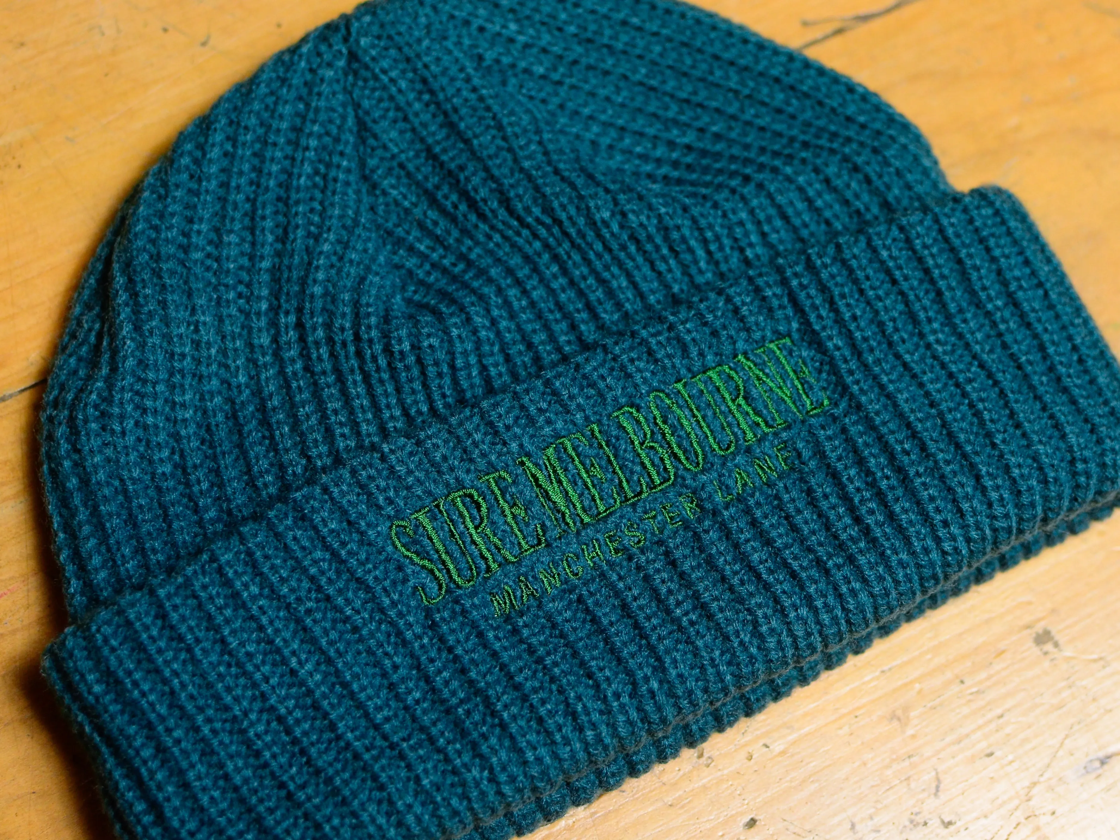Manchester Lane Cable Beanie - Jade / Green