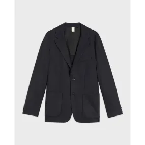 Men Mmj-Rehbar-Plain Flannel Blazer - Navy