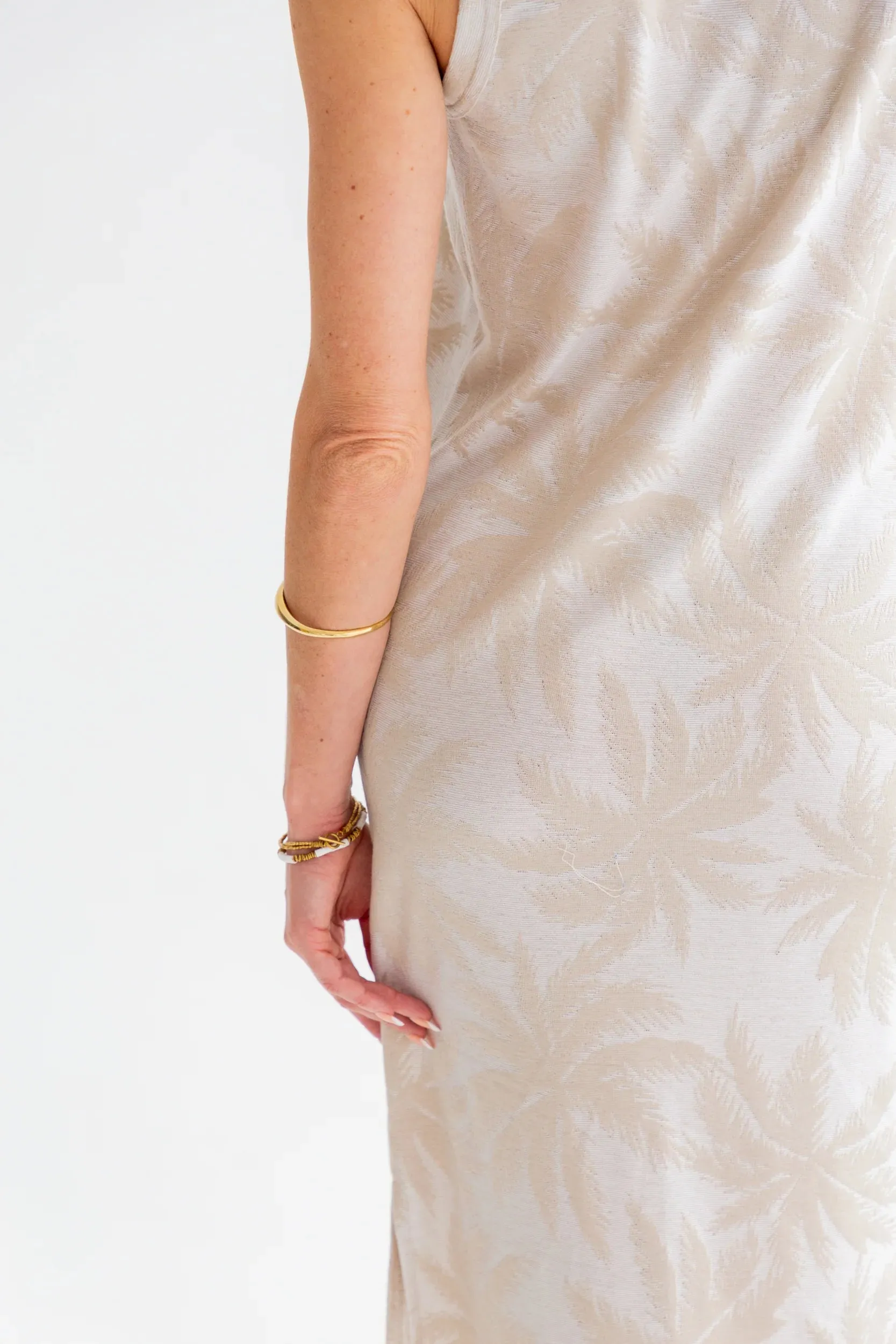 Nina knit dress | natural palm