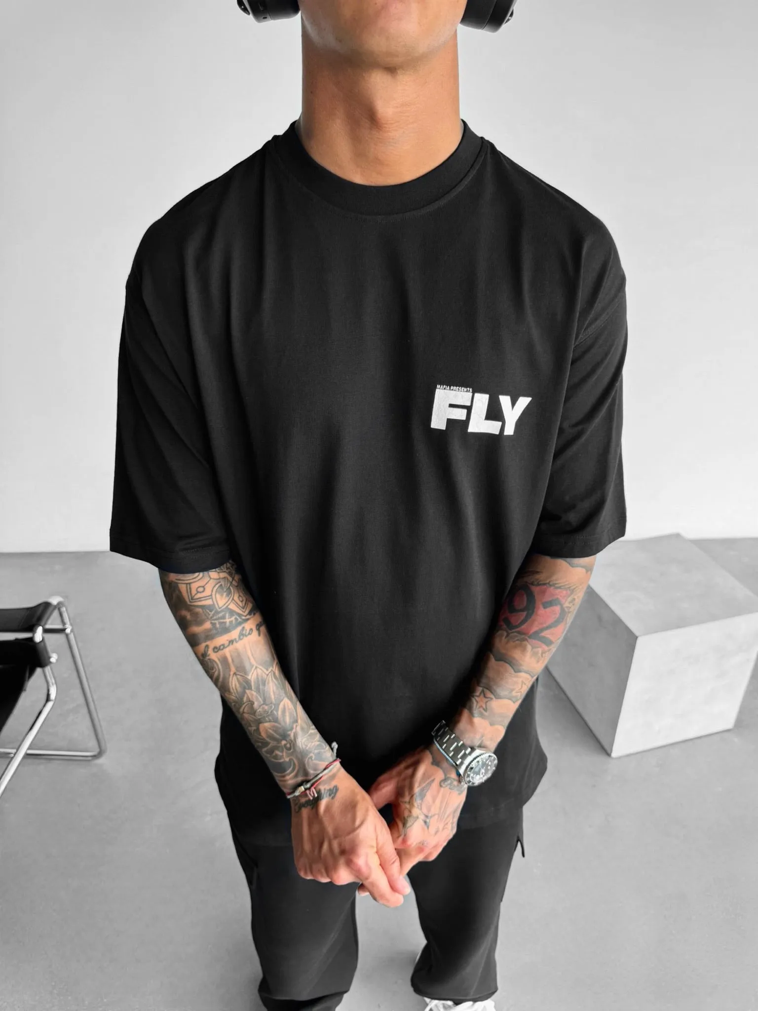 Oversize Fly T-shirt - Black