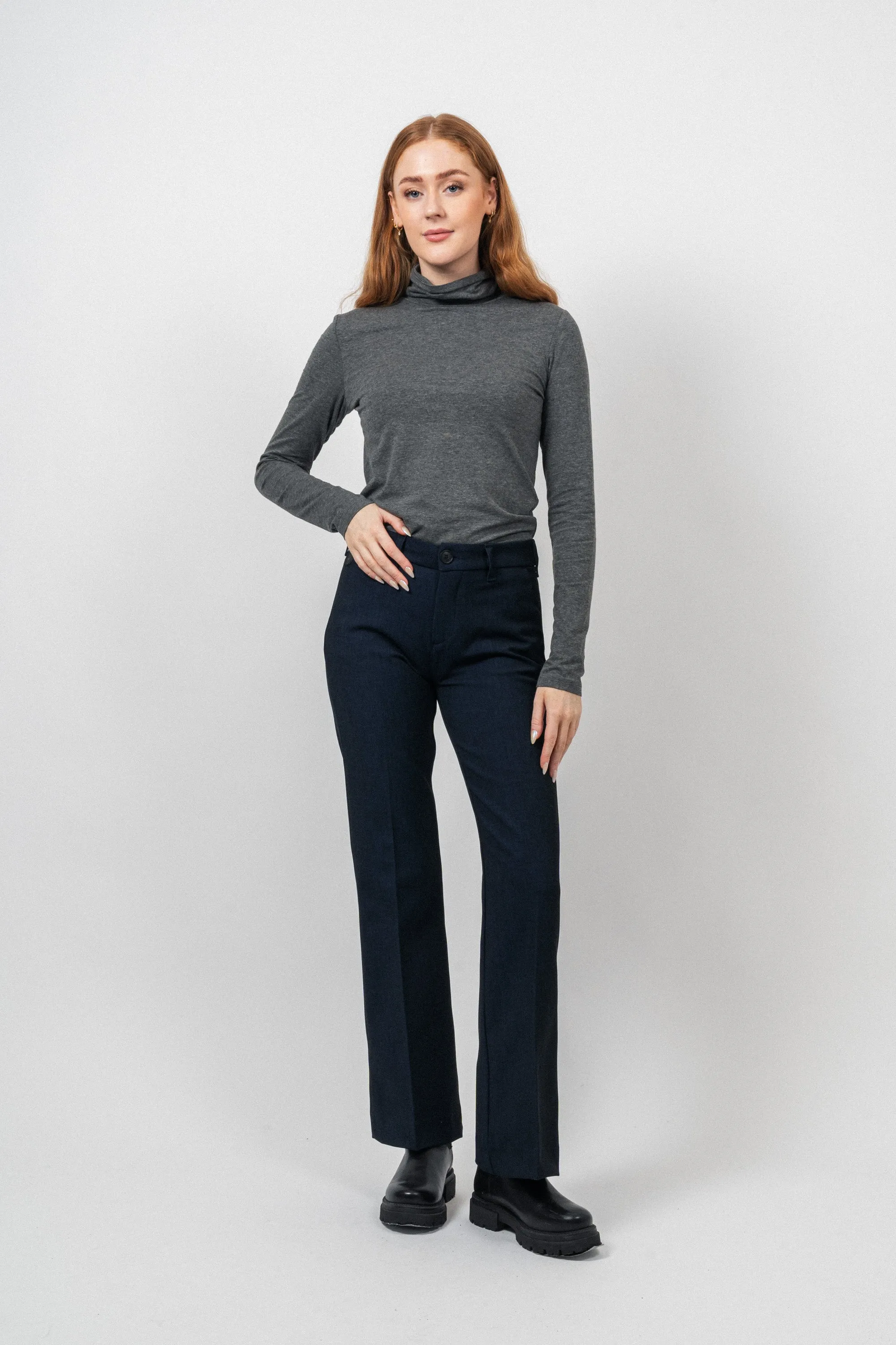 Parille R Top - Medium Grey Melange