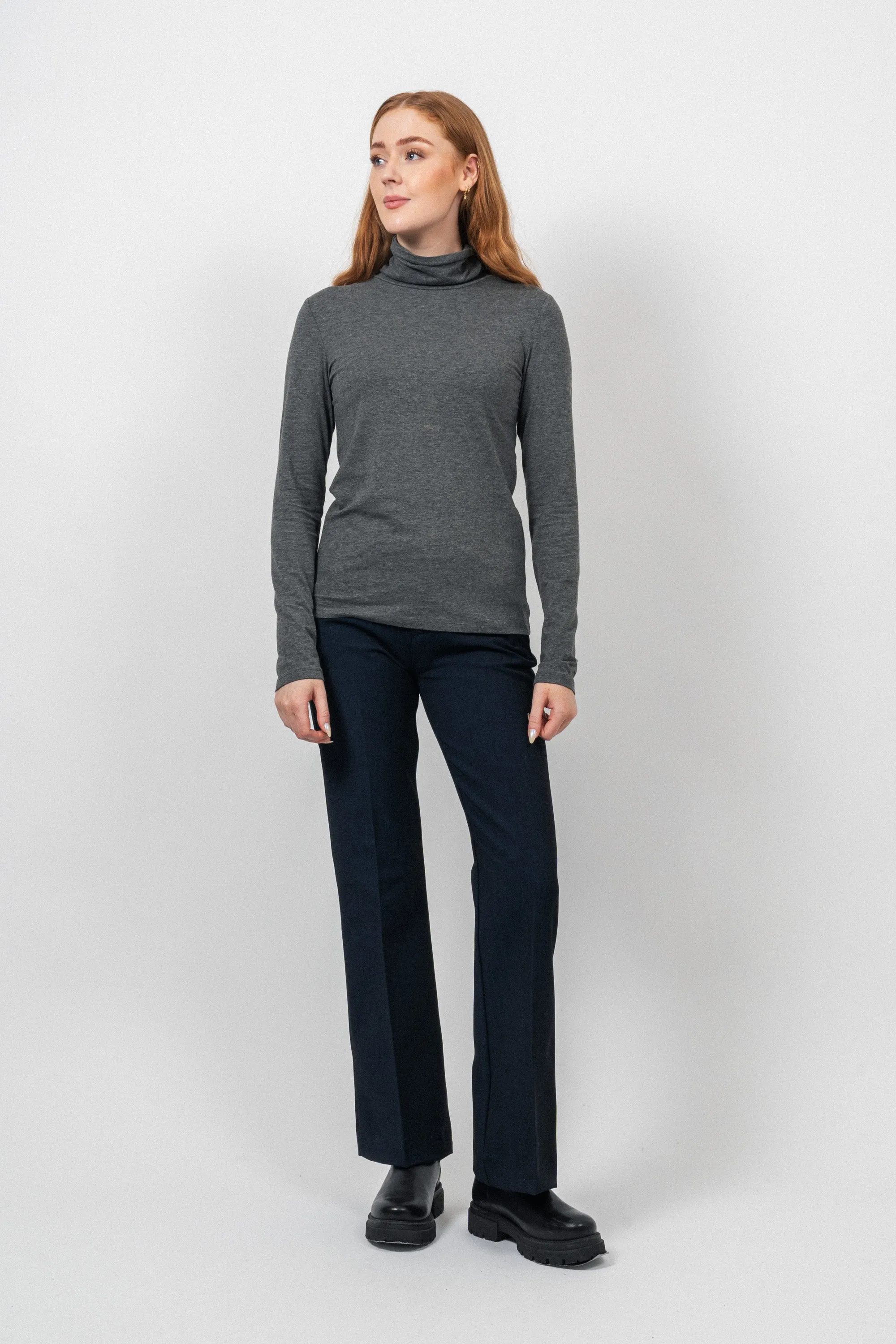 Parille R Top - Medium Grey Melange