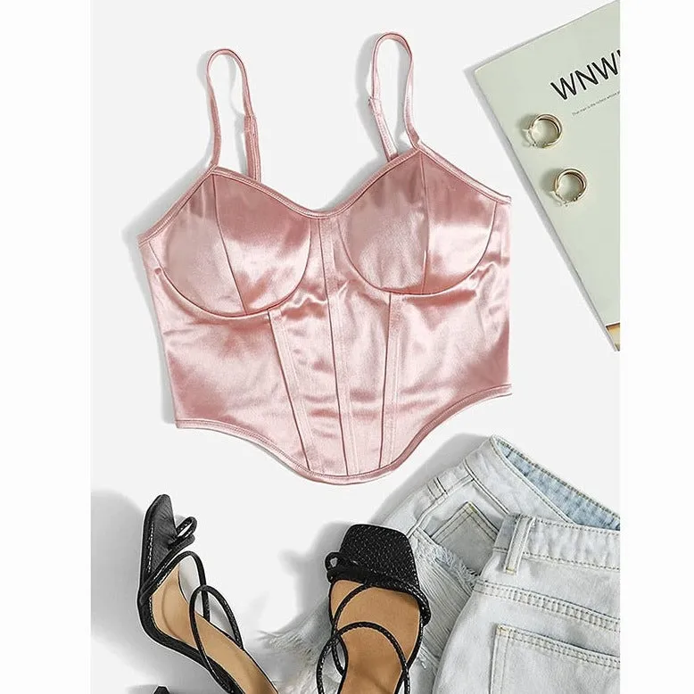 Satin Corset Top