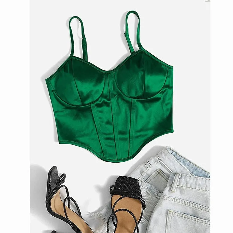 Satin Corset Top