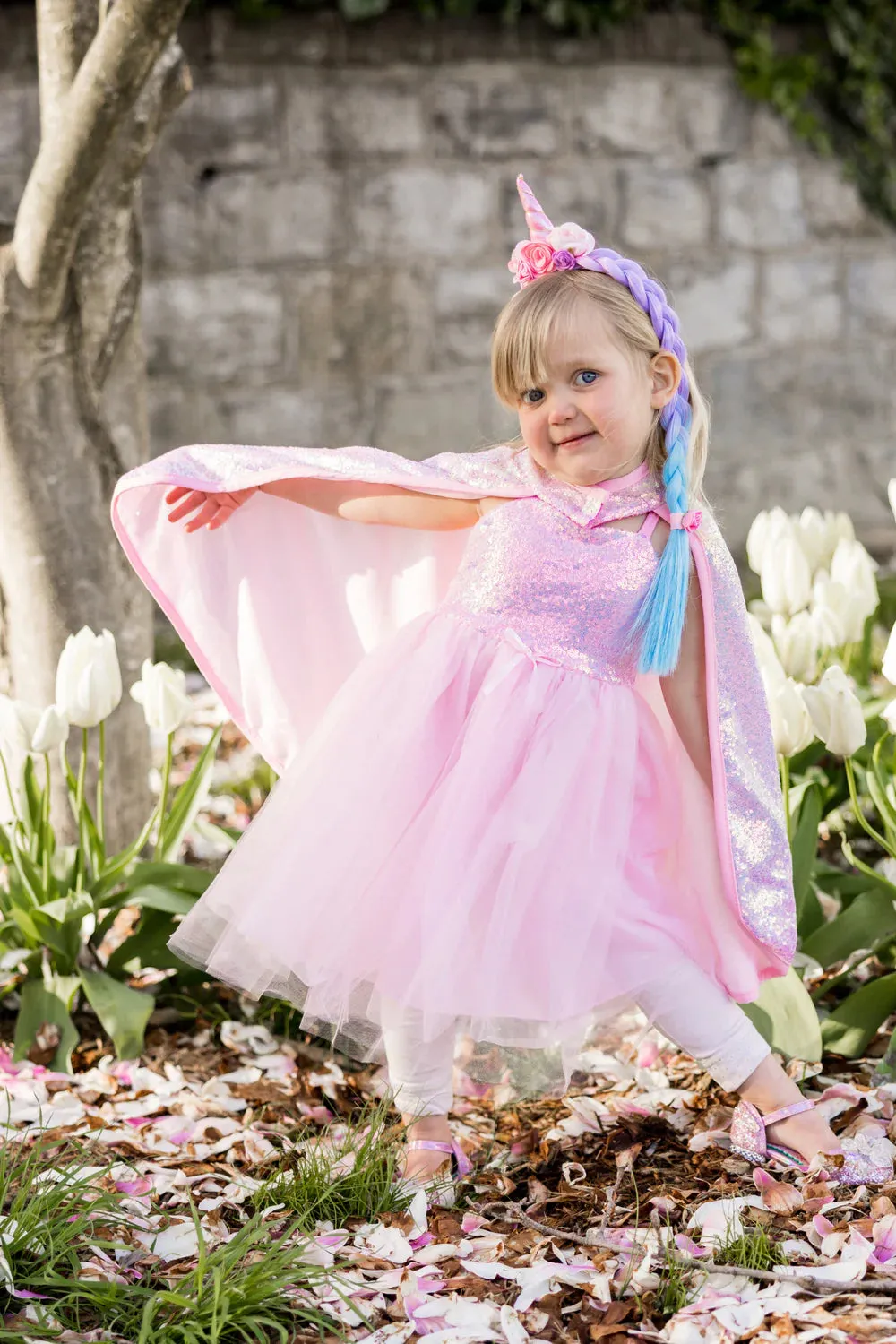 Sequins Cape, Pink