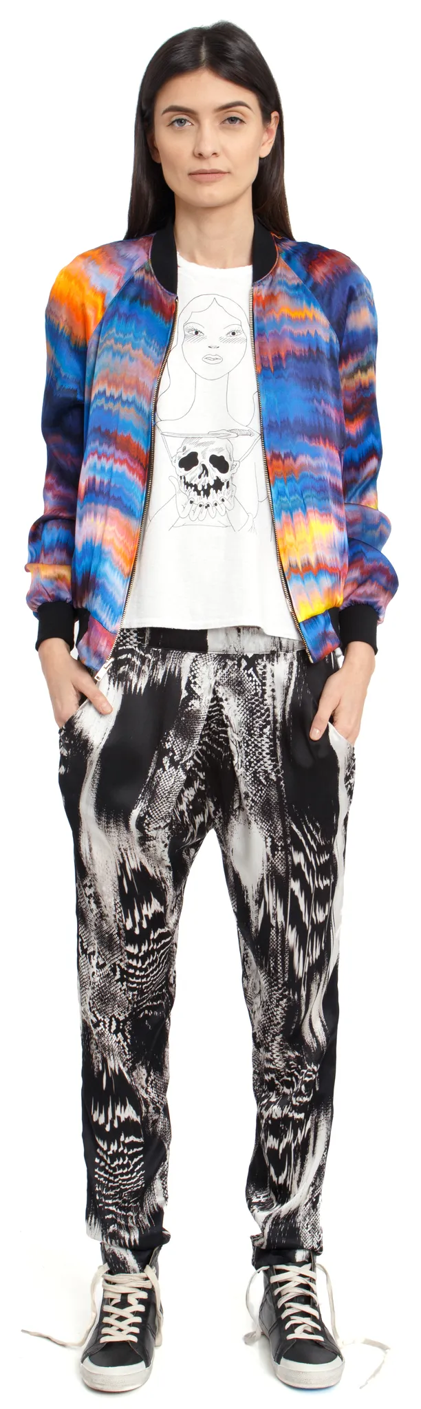 The Reversible Silk Bomber   Cobra Kaleidoscope | Oasis
