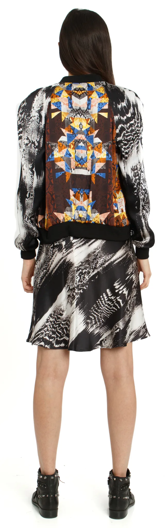 The Reversible Silk Bomber   Cobra Kaleidoscope | Oasis